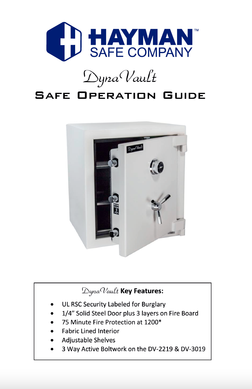 Click to download the DynaVault Operations Guide