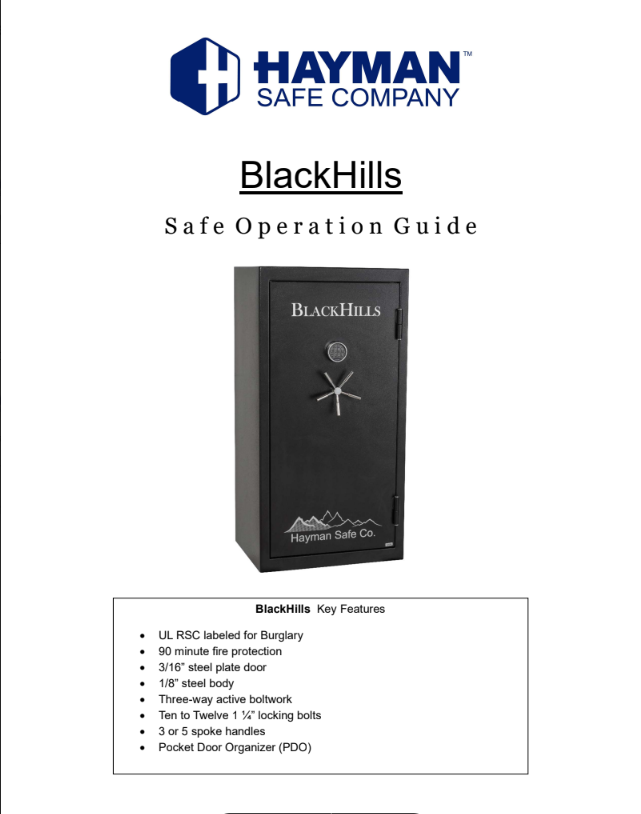Click to download the BlackHills Operations Guide